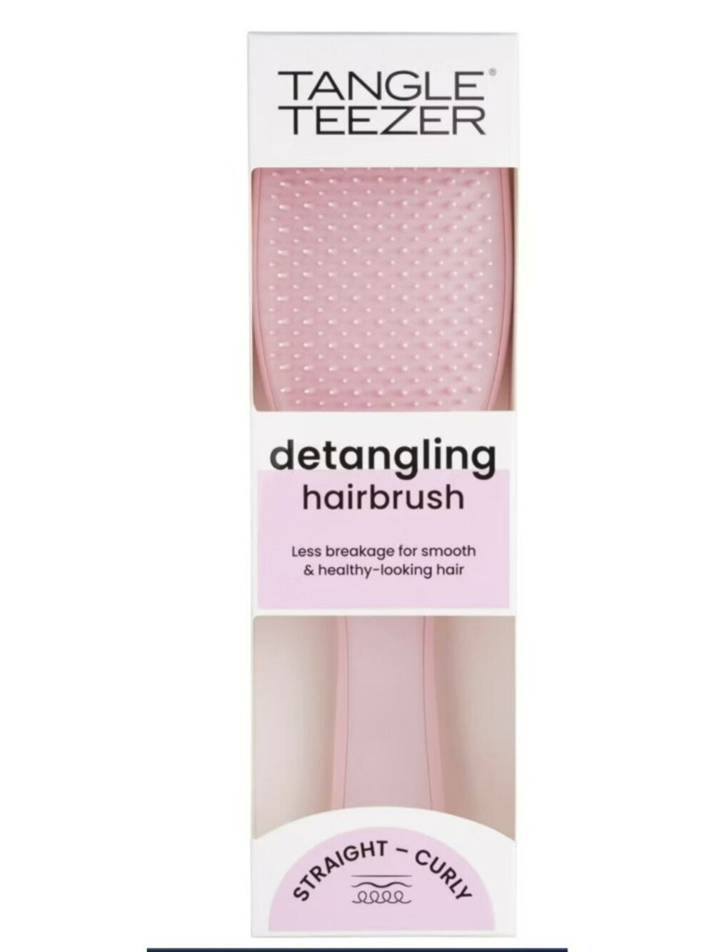 New Tangle Teezer Detangling Hairbrush Straight To Curly Pink